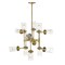 Z-Lite Calliope 12 Light Pendant, Foundry Brass & Clear 617-12FB - alternate 3